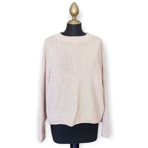 Universal Thread Sweater Knit Cream Pullover Size Medium